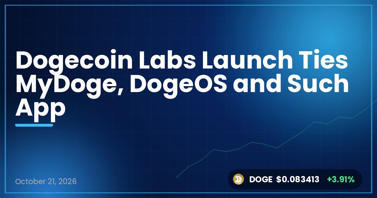 Dogecoin Labs Launch Ties MyDoge, DogeOS and Such App